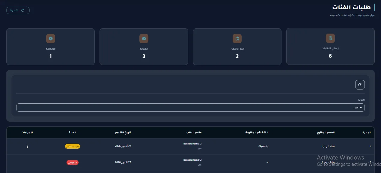 Category Requests